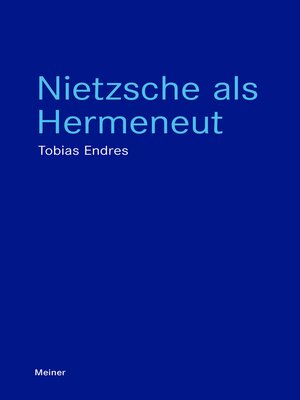 cover image of Nietzsche als Hermeneut